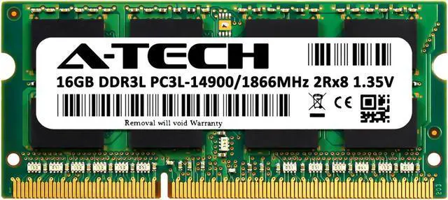 Alt view image 2 of 6 - A-Tech 16GB RAM for Apple iMac (Late 2015) | DDR3 1866MHz PC3-14900 SODIMM 204-Pin Memory Upgrade