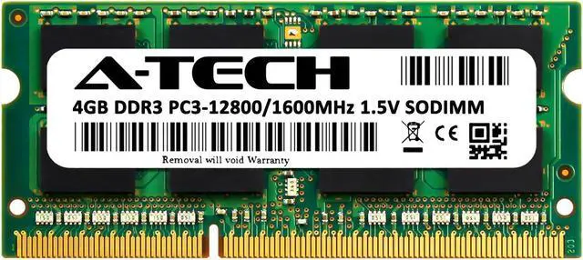 Alt view image 2 of 6 - 4GB RAM Replacement for IBM-Lenovo 0A65723 | DDR3 1600MHz PC3-12800 SODIMM Laptop Memory