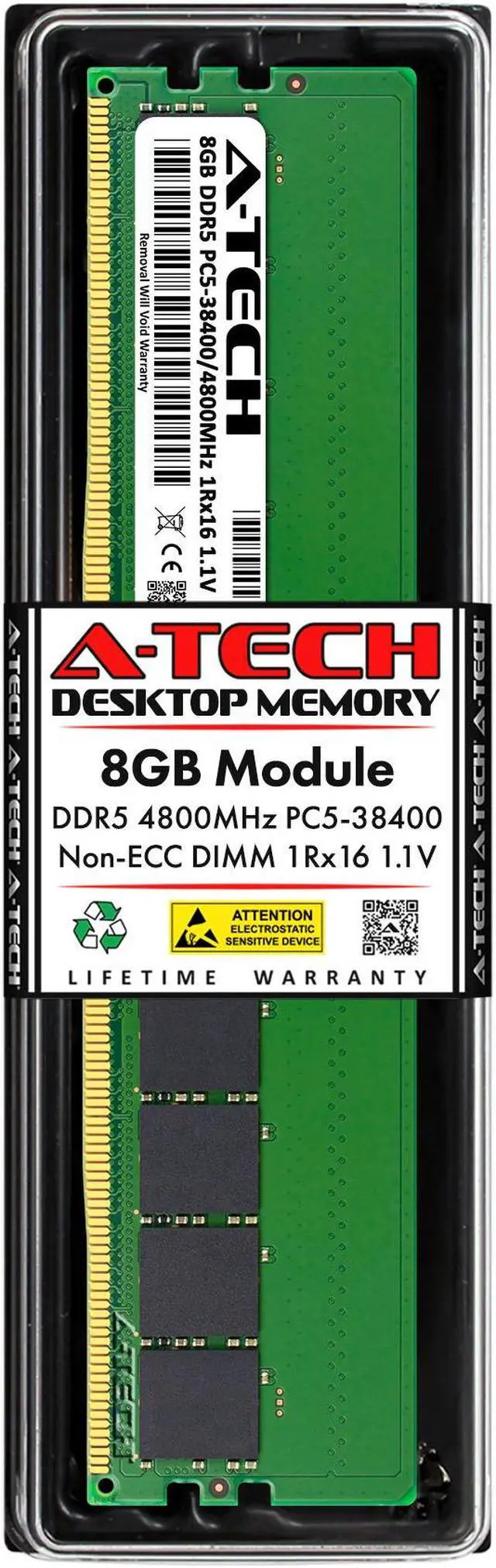 Main image of 8GB RAM Replacement for Hynix HMCG66AEBUA, HMCG66AEBUA084N, HMCG66MEBUA, HMCG66MEBUA081N, HMCG66MEBUA084N | DDR5 4800MHz PC5-38400 DIMM 1Rx16 Desktop Memory