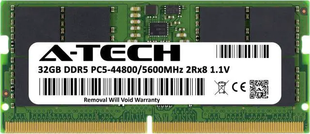 Alt view image 2 of 7 - 32GB RAM Replacement for Hynix HMCG88AGBSA | DDR5 5600MHz PC5-44800 SODIMM 2Rx8 Laptop Memory