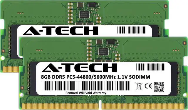 A-Tech 16GB (2x8GB) DDR5 5600MHz SODIMM PC5-44800 Non-ECC