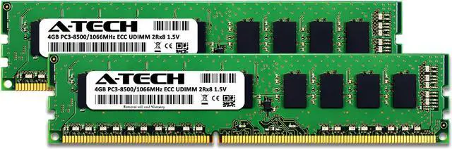 Alt view image 2 of 3 - A-Tech 8GB Kit (2x4GB) RAM for Apple Mac Pro (Early 2009, 4-Core/8-Core & Mid 2010, 4-Core/8-Core & Mid 2012, 4-Core), Xserve (Early 2009, 4-Core/8-Core) | DDR3 1066 PC3-8500 ECC UDIMM 240-Pin Memory