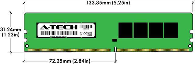 A-Tech 32GB (4x8GB) DDR4 2133MHz DIMM PC4-17000 UDIMM Non-ECC