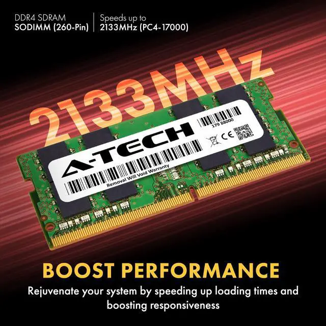 Alt view image 4 of 7 - A-Tech 64GB (4x16GB) DDR4 2133MHz SODIMM PC4-17000 Non-ECC CL15 1.2V 260-Pin SO-DIMM Laptop Notebook Computer RAM Memory Upgrade Kit