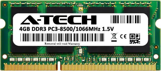 Alt view image 2 of 5 - 4GB RAM Replacement for Corsair CMSA8GX3M2A1066C7 | DDR3 1066MHz PC3-8500 SODIMM Laptop Memory