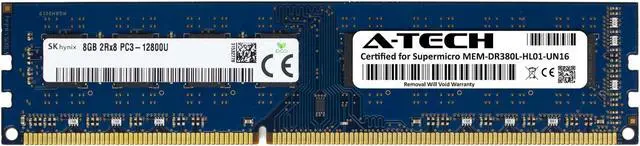 Main image of Supermicro Certified MEM-DR380L-HL01-UN16 | Hynix 8GB PC3-12800 DDR3 1600MHz 2Rx8 Non-ECC DIMM 240-Pin Desktop Memory RAM