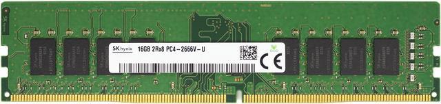 Alt view image 2 of 2 - Supermicro Certified MEM-DR416L-HL01-UN26 | Hynix 16GB PC4-21300 DDR4 2666MHz 2Rx8 Non-ECC DIMM 288-Pin Desktop Memory RAM