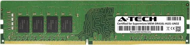 Main image of Supermicro Certified MEM-DR416L-HL01-UN32 | Hynix 16GB PC4-25600 DDR4 3200MHz 2Rx8 Non-ECC DIMM 288-Pin Desktop Memory RAM
