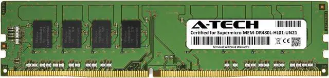Main image of Supermicro Certified MEM-DR480L-HL01-UN21 | Hynix HMA41GU6AFR8N-TF | 8GB PC4-17000 DDR4 2133MHz 2Rx8 Non-ECC DIMM 288-Pin Desktop Memory RAM