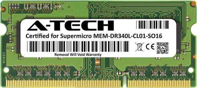 Main image of Supermicro Certified MEM-DR340L-CL01-SO16 | Micron MT8KTF51264HZ-1G6E1 | 4GB PC3-12800 DDR3 1600MHz 1Rx8 Non-ECC SODIMM 204-Pin Laptop Memory RAM
