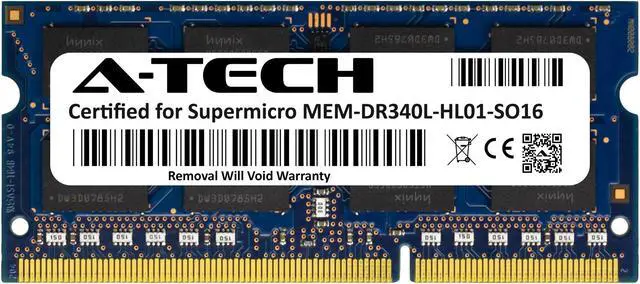 Main image of Supermicro Certified MEM-DR340L-HL01-SO16 | Hynix HMT351S6EFR8A-PB | 4GB PC3-12800 DDR3 1600MHz 2Rx8 Non-ECC SODIMM 204-Pin Laptop Memory RAM