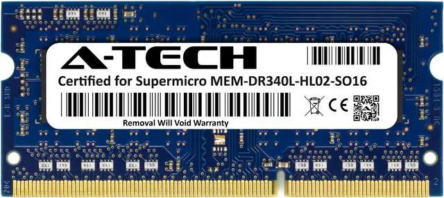 Main image of Supermicro Certified MEM-DR340L-HL02-SO16 | Hynix HMT451S6BFR8A-PB | 4GB PC3-12800 DDR3 1600MHz 1Rx8 Non-ECC SODIMM 204-Pin Laptop Memory RAM
