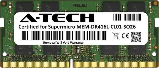 Main image of Supermicro Certified MEM-DR416L-CL01-SO26 | Micron 16GB PC4-21300 DDR4 2666MHz 2Rx8 Non-ECC SODIMM 260-Pin Laptop Memory RAM