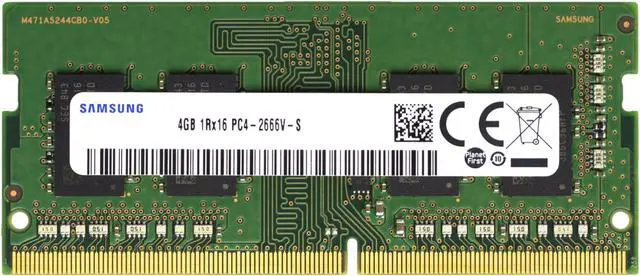 Alt view image 2 of 2 - Supermicro Certified MEM-DR440L-SL01-SO26 | Samsung 4GB PC4-21300 DDR4 2666MHz 1Rx16 Non-ECC SODIMM 260-Pin Laptop Memory RAM