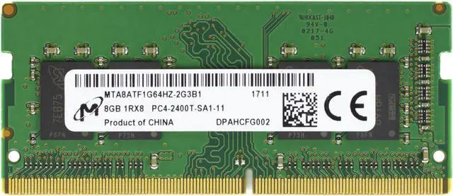 Alt view image 2 of 2 - Supermicro Certified MEM-DR480L-CL01-SO24 | Micron MTA8ATF1G64HZ-2G3B1 | 8GB PC4-19200 DDR4 2400MHz 1Rx8 Non-ECC SODIMM 260-Pin Laptop Memory RAM
