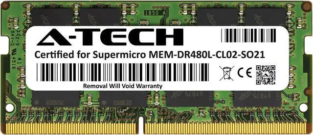 Main image of Supermicro Certified MEM-DR480L-CL02-SO21 | Micron 8GB PC4-17000 DDR4 2133MHz 2Rx8 Non-ECC SODIMM 260-Pin Laptop Memory RAM