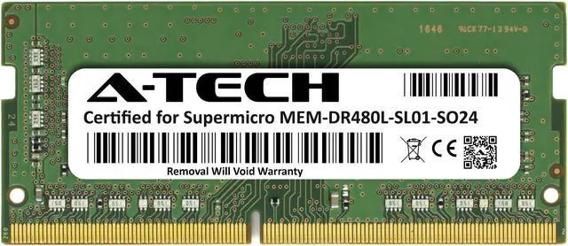 Main image of Supermicro Certified MEM-DR480L-SL01-SO24 | Samsung M471A1K43CB1-CRC | 8GB PC4-19200 DDR4 2400MHz 1Rx8 Non-ECC SODIMM 260-Pin Laptop Memory RAM