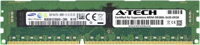 Main image of Supermicro Certified MEM-DR380L-SL05-ER18 | Samsung M393B1G70QH0-CMA | 8GB PC3-14900 DDR3 1866MHz 1Rx4 Single Rank ECC RDIMM Registered 240-Pin Server Memory RAM