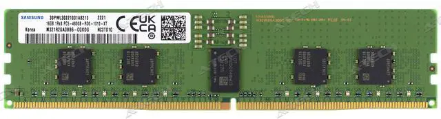 Main image of Supermicro Certified MEM-DR516MB-ER48 | Samsung M321R2GA3BB6-CQK | 16GB PC5-38400 DDR5 4800MHz 1Rx8 Single Rank ECC RDIMM Registered 288-Pin Server Memory RAM