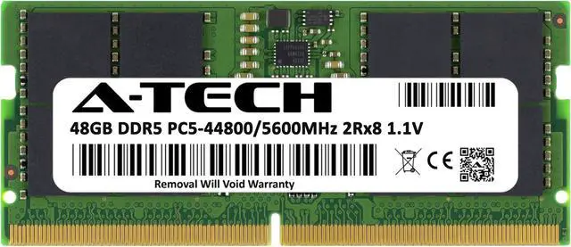 Alt view image 2 of 7 - 48GB RAM Replacement for Innodisk M5S0-GGMZOCZQ | DDR5 5600MHz PC5-44800 SODIMM 2Rx8 Laptop Memory