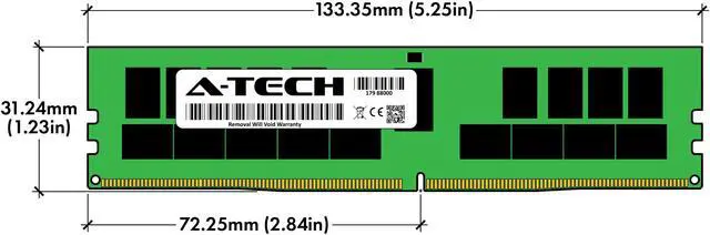 Alt view image 3 of 6 - 64GB RAM Replacement for Samsung M393A8G40D40-CRB | DDR4 2133MHz PC4-17000 ECC RDIMM 2S4Rx4 (8Rx4 3DS/TSV) Server Memory