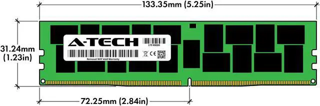 Alt view image 3 of 6 - 256GB RAM Replacement for Hynix HMAT14JXSLB, HMAT14JXSLB126N, HMACBGL7A4R4N-XS | DDR4 3200MHz PC4-25600 ECC LRDIMM 2S4Rx4 (8Rx4 3DS/TSV) Server Memory