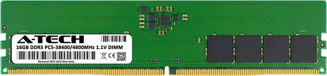 Alt view image 2 of 5 - 16GB RAM Replacement for HP N77882-001, N02929-001 | DDR5 4800MHz PC5-38400 DIMM Desktop Memory