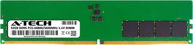 Alt view image 2 of 5 - 32GB RAM Replacement for Kingston KF556C36BBEAK2-64 | DDR5 5600MHz PC5-44800 DIMM Desktop Memory