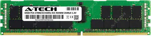 Alt view image 2 of 6 - 64GB RAM Replacement for Samsung M393A8G40D40-CRB | DDR4 2133MHz PC4-17000 ECC RDIMM 2S4Rx4 (8Rx4 3DS/TSV) Server Memory