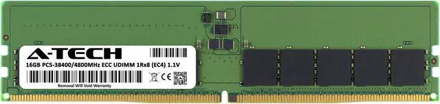 Alt view image 2 of 3 - 16GB RAM Replacement for HP N04487-001 | DDR5 4800MHz PC5-38400 ECC UDIMM 1Rx8 Server Memory