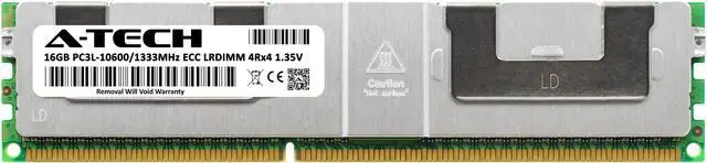 Alt view image 2 of 5 - 16GB RAM Replacement for Nanya NT16TC72C4NBXNH-CG | DDR3 1333MHz PC3-10600 ECC LRDIMM 4Rx4 Server Memory