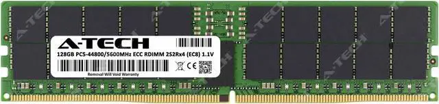 Alt view image 2 of 6 - 128GB RAM Replacement for Hynix HMCT04AGERA202N | DDR5 5600MHz PC5-44800 ECC RDIMM 2S2Rx4 (4Rx4 3DS/TSV) Server Memory