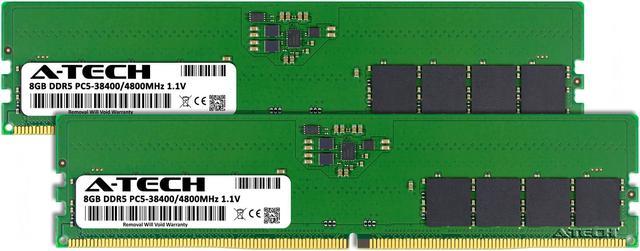 A-Tech 16GB Kit (2 x 8GB) DDR5 4800MHz DIMM PC5-38400 Non-ECC 