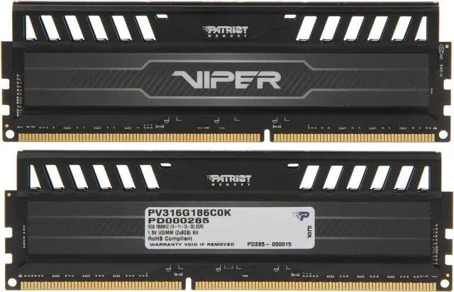 Alt view image 2 of 2 - Patriot Viper 3 16GB (2 x 8GB) 240-Pin PC RAM DDR3 1866 (PC3 15000) Desktop Memory Model PV316G186C0K