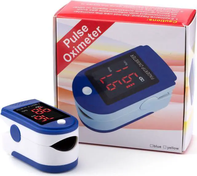 Alt view image 6 of 9 - CONTEC CMS50DL Pulse Oximeter Fingertip Blood Oxygen Monitor With Carry Case - Dark Blue