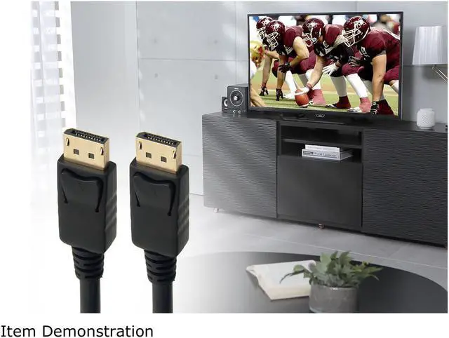 Alt view image 4 of 7 - 10 ft DP to DP Cable Black 8K DisplayPort to DisplayPort Cable 1.4 VERSION with 8K 60Hz Male to Male 3m