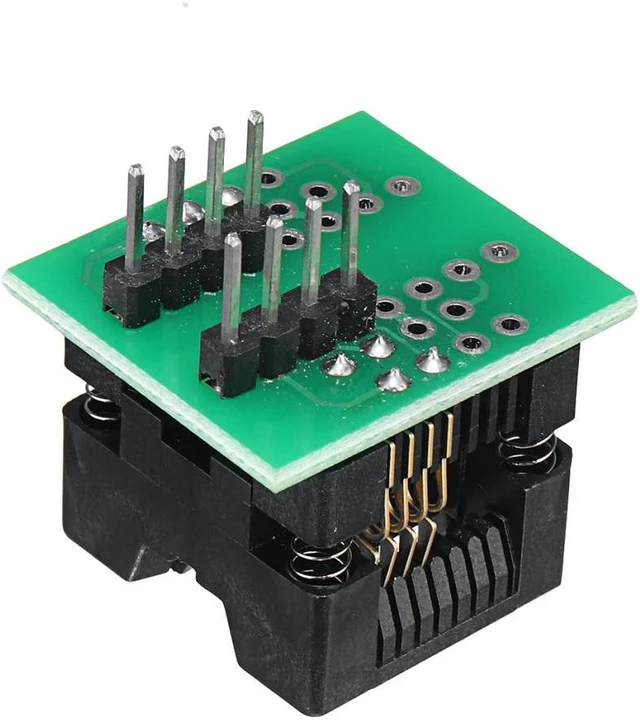 Alt view image 6 of 7 - For EEPROM BIOS Programmer CH341A + SOIC8 Clip + 1.8V Adapter+SOIC8 Adapter