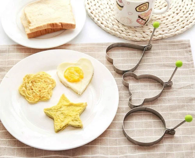 Alt view image 6 of 7 - 5Pcs Fried Egg Non Stick Stainless Steel Pancake Ring Mold Cooking Kitchen Tools