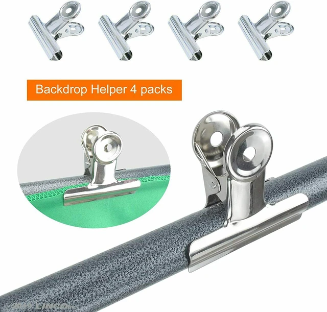 Alt view image 2 of 7 - 6.5x6.5feet/2x2m T-Shaped Photo Backdrop Background Stand with Four Clip Kit