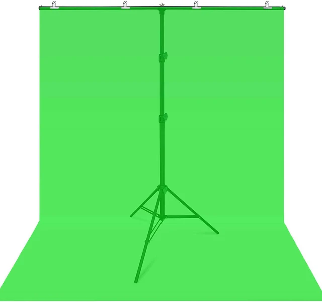 Alt view image 3 of 7 - 6.5x6.5feet/2x2m T-Shaped Photo Backdrop Background Stand with Four Clip Kit