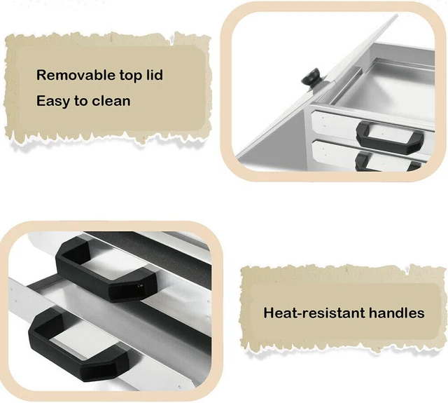 Alt view image 4 of 4 - Stainless Steel Rice Rolls Cantonese Changfen Maker Double Layer Steamer
