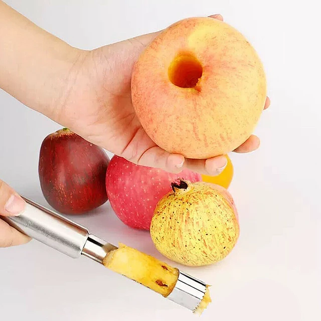 Alt view image 7 of 7 - Set of 5 Corer and Pitter Stainless Steel Core Seed Remover Tool Easy Twist
