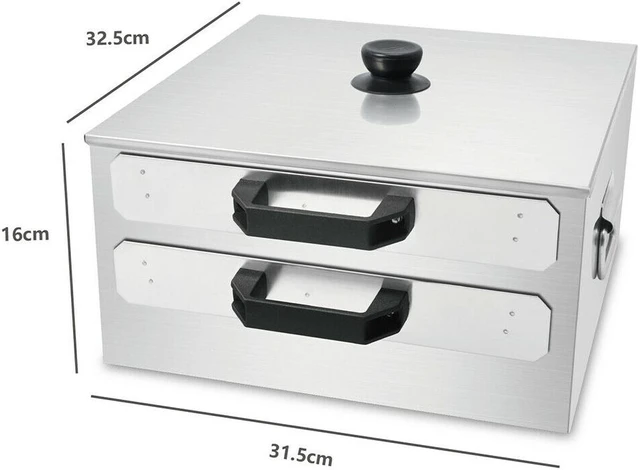 Alt view image 3 of 4 - Stainless Steel Rice Rolls Cantonese Changfen Maker Double Layer Steamer