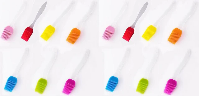 Main image of Oil Brush Silicone Baking Pastry Cream For BBQ Basting Kitchen Party(14 Pack)