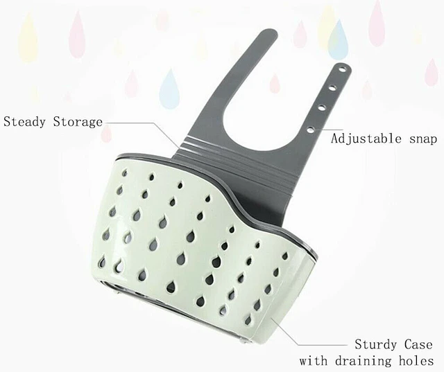 Alt view image 4 of 7 - 2 Pack Kitchen Organizer Sink Faucet Caddy Basket Cleaning Sponge Holder Soap