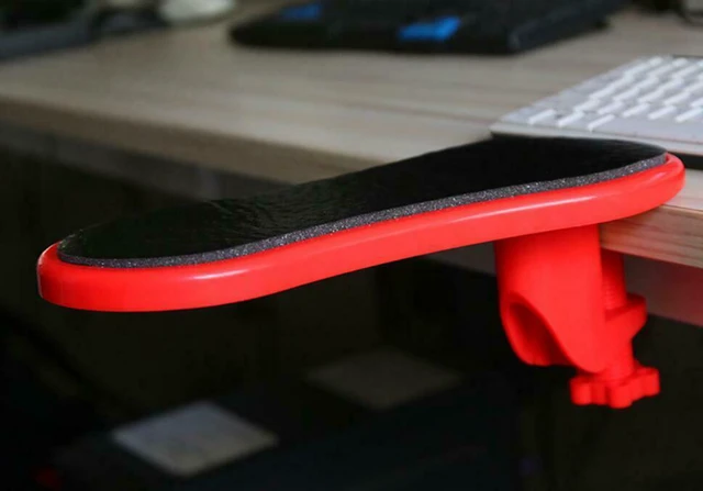 Alt view image 3 of 6 - Attachable Armrest Pad Desk Computer Table Arm Support Mouse Pads Arm Wrist