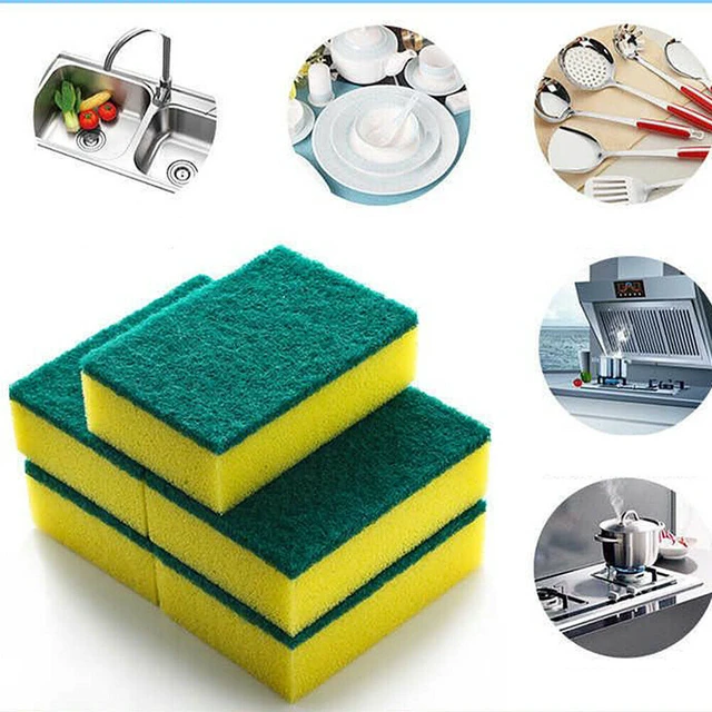 Alt view image 4 of 5 - Sponge Eraser Cleaning Pads Dish Washing Stains Removing Kitchen(20 Pack)