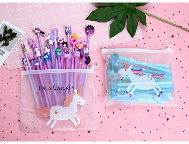Alt view image 2 of 7 - 20pcs/lot Cute Office School Accessories 0.5mm Pen Gel Pens + Organizer Bag