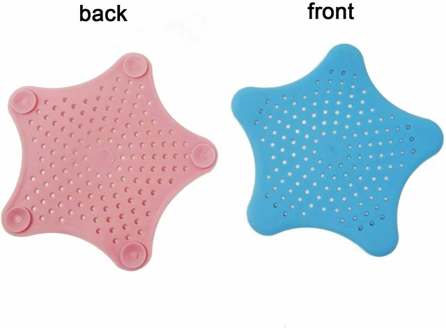 Alt view image 5 of 7 - 8 Pack Silicone Starfish Molded Drain Cover Sink Strainers Kitchen Bathroom