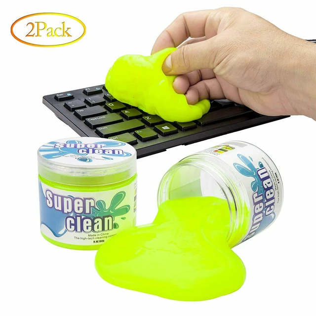 Alt view image 4 of 7 - 2 Pack Keyboard Cleaning Slimy Gel Universal Cleaner Quick Remove Dust Hair Germ